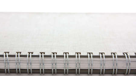 Notebook on white isolated