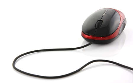 Computer mouse isolated on a white background の写真素材