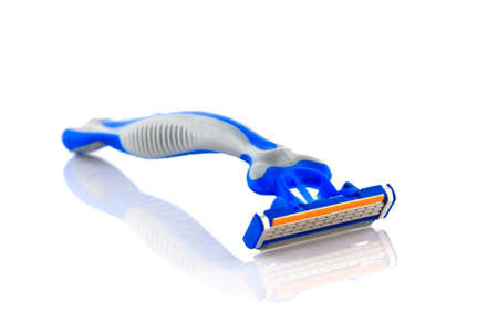 shaving razor isolated on a white background の写真素材