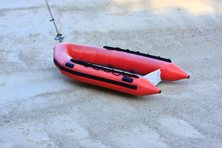 boat in a sandの写真素材