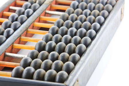abacus isolated on a white background の写真素材