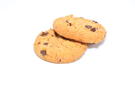 biscuits isolated on white backgroundの写真素材