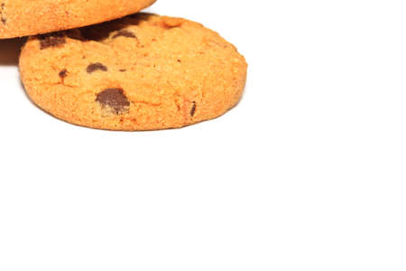 biscuits isolated on white backgroundの写真素材