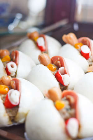 Variety of Dim Sum, Chinese Food の写真素材