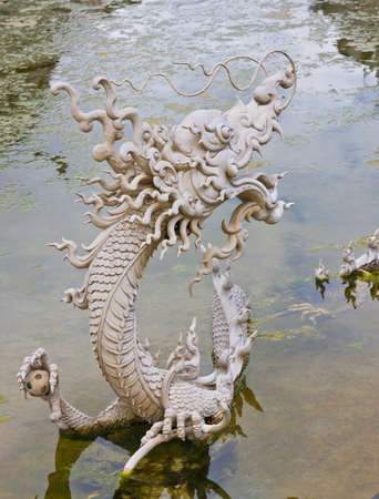 dragon statue of thailand の写真素材