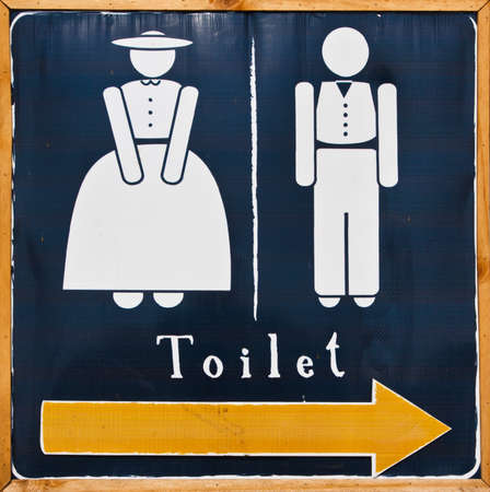 Restrooms Sign の写真素材