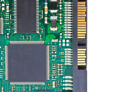 close-up of electronic circuit boardの写真素材