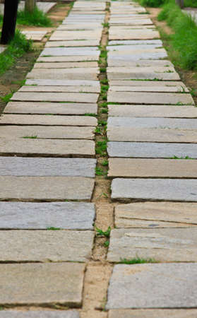 Stone walkwayの写真素材