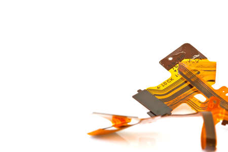 close-up of electronic circuit boardの写真素材