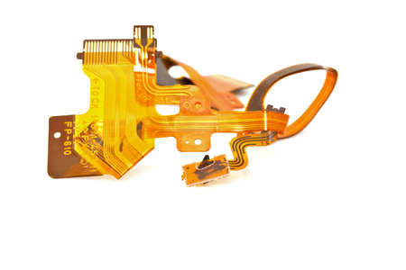 close-up of electronic circuit boardの写真素材