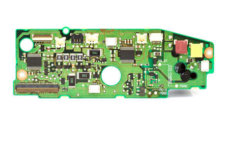 close-up of electronic circuit board