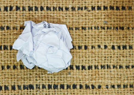 crumpled paper ball の写真素材