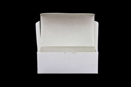 Opened cardboard box isolated on isolated 