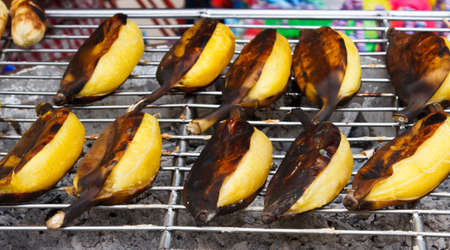 Banana toast, thai sweet food の写真素材