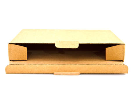 Cardboard box isolated on white