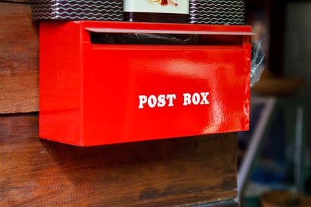 Classical post box in thailandの写真素材