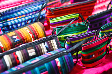 image of Colorful Textile Background,Pile of bright folded clothesの写真素材