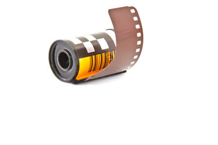 camera film on white の写真素材