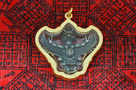 bird garuda phaya krut statue of thailand backgroundの写真素材