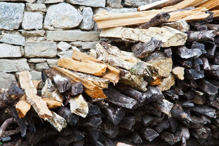 Pile of firewoodの写真素材