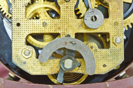 clock mechanism made in the techniqueの写真素材