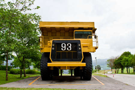 Big yellow mining truckの写真素材
