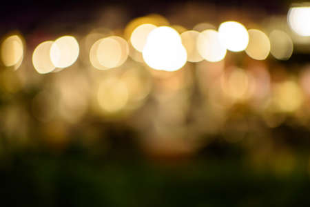 Abstract circular night city bokeh backgroundの写真素材
