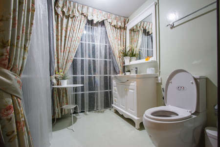 CHONBURI, THAILAND - 05 JULY 2015- Editorial: Fantastic restroom interior at Hy-Hotelのeditorial素材