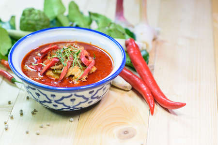 spicy pork curry ,popular Thai food.の写真素材