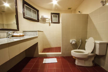 PHETCHABUN, THAILAND - 16 DECEMBER 2015- Editorial: Fantastic restroom interior at The Imperial Phukaew Hill Resortのeditorial素材