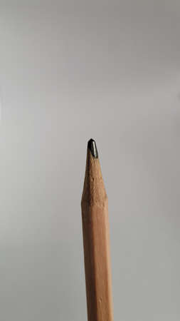 Pencil close-up on a white background. High quality photoの写真素材