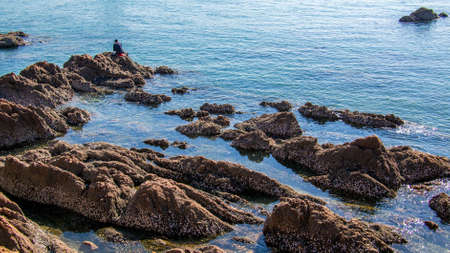 a seashore in Qingdaoの写真素材