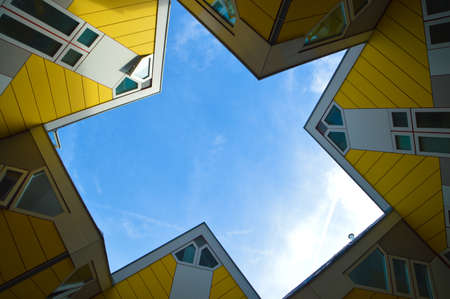 A local landmark in Rotterdam, Netherlands The Cube Homes