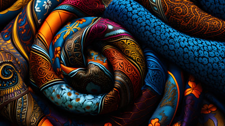 3d illustration of abstract geometric pattern for creative design looks like snake skinの素材