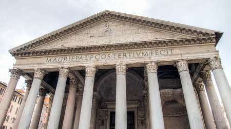 Rome, Italy - February 21, 2015: The Pantheon is a church, converted from a temple in Romeのeditorial素材