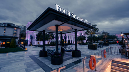 Istanbul, Turkey - 22 December 2016: Four Seasons Hotel in Istanbulのeditorial素材