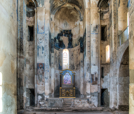 Van, Turkey - September 30, 2013:  Interior of the Cathedral of the Holy Cross (Akdamar Kilisesi)のeditorial素材