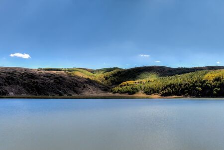 Van, Turkey - September 28, 2013: Lake Ilica of Nemrut Crater