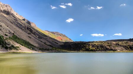 Van, Turkey - September 28, 2013: Lake Ilica of Nemrut Craterのeditorial素材