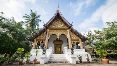 Luang Prabang, Laos - December 3, 2015: Buddhist temple in luang prabang, laosのeditorial素材