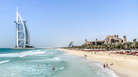 Dubai, UAE - May 31, 2013 The Burj Al Arab hotelのeditorial素材