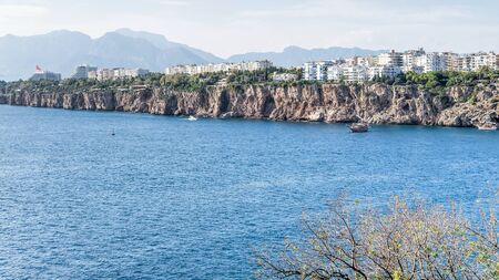 Old harbour in Antalya, Turkeyの写真素材