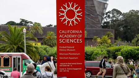 San Francisco, CA, USA - August 2014: California Academy of Sciences, a natural history museum in San Francisco, California. It was established in 1853のeditorial素材