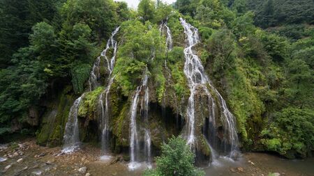 Giresun Turkey - July 2016: Kuzalan waterfall in Karadeniz provinceのeditorial素材