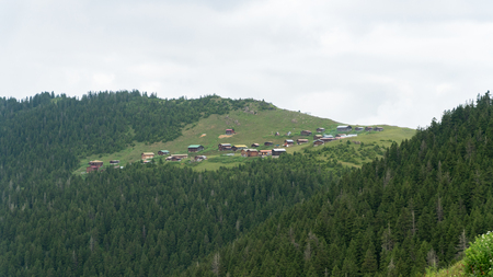 Rize, Turkey - July 2017: Panoramic view of Sal plateau in Kackar mountains, Black Sea, Rize, Turkeyのeditorial素材