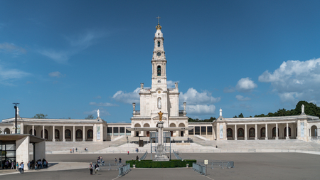 Fatima, Portugal - April 2018: Sanctuary of Fatima, Portugal. One of the most important Marian Shrines and pilgrimage location in the world for Catholicsのeditorial素材