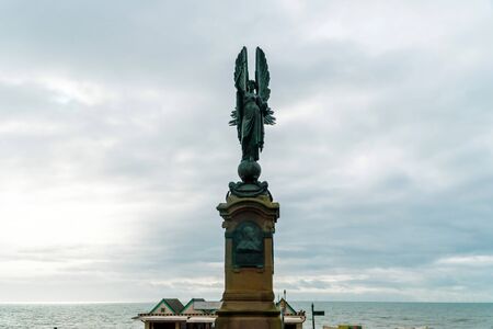Brighton and Hove, Sussex, UK - January 2019: Peace Statue in Brighton and Hove, a memorial to Edward VII and designed by Newbury Trent in 1912のeditorial素材