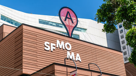 San Francisco, USA - 16 August 2019: The San Francisco Museum of Modern Art SFMOMA is a contemporary...