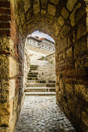 Belgrade, Serbia - July 29, 2014: The Old Fortress on Kalemegdan in the capital of Serbia, Belgrade.のeditorial素材