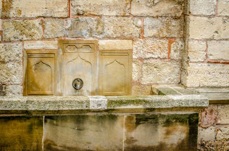 Belgrade, Serbia - July 29, 2014: The Old Fortress on Kalemegdan in the capital of Serbia, Belgrade. Fountain of Mehmed Pasha SokoloviÄ, on the Kalemegdan fortress in the city of Belgrade.のeditorial素材